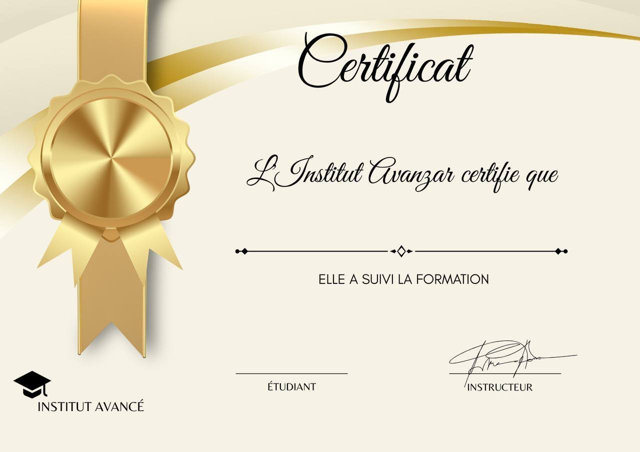 Certificat Institut Avancé