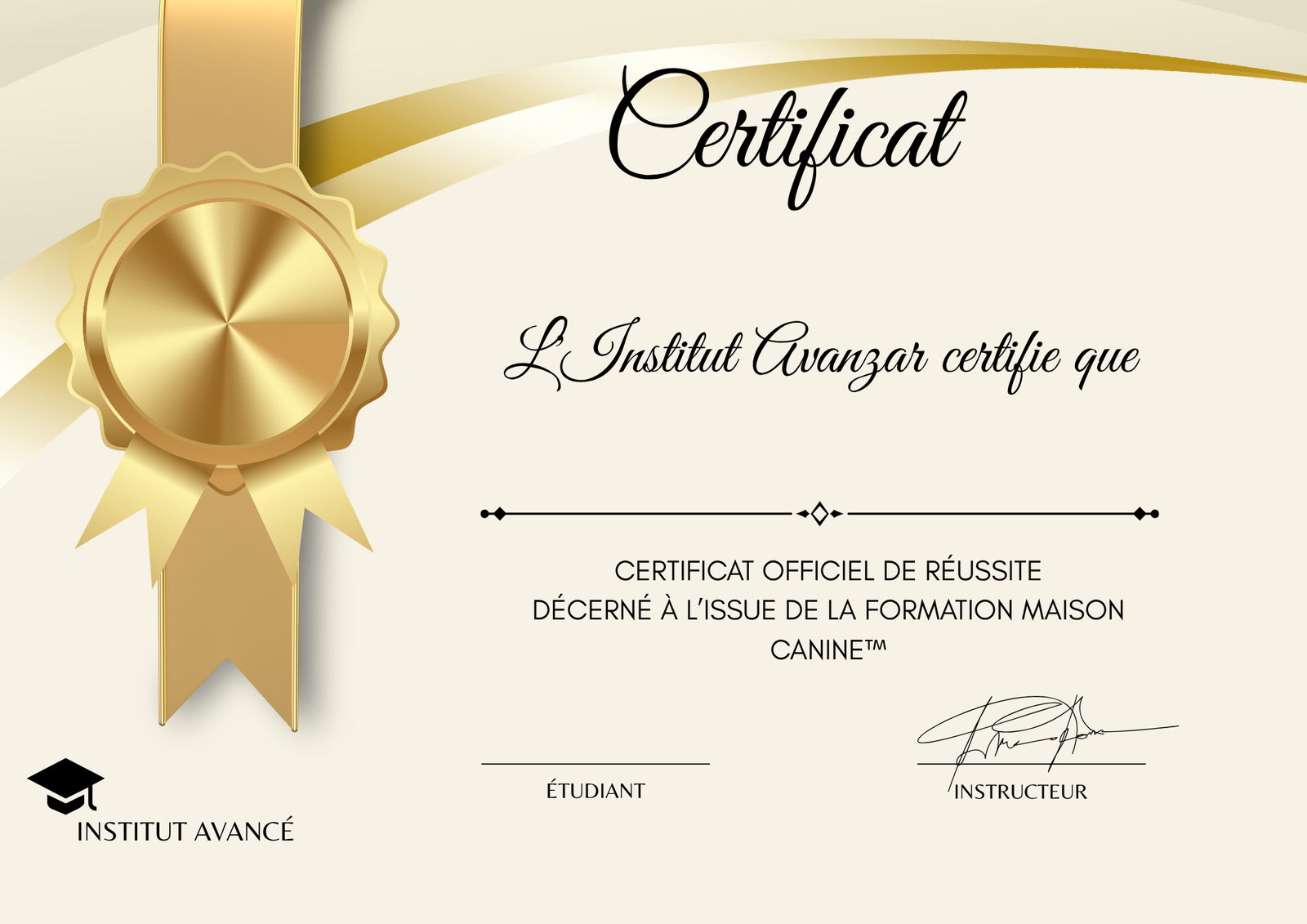Certificat Maison Canine