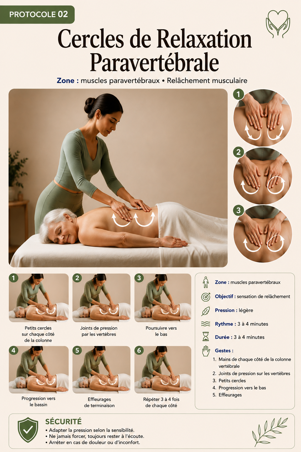Fiche protocole — Cercles de Relaxation Paravertébrale
